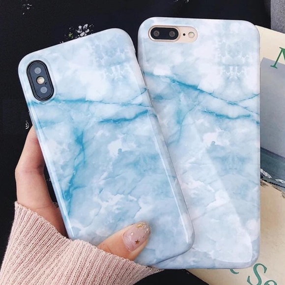 Accessories - iPhone Baby Blue Marble Case
